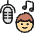 Microphone Sing Man icon - Free transparent PNG, SVG. No sign up needed.