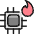 Computer Chip Fire icon - Free transparent PNG, SVG. No sign up needed.