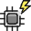 Computer Chip Flash Icon from Ultimate Colors Set