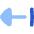 Triangle Arrow Left Return Icon from Flex Flat Set
