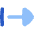 Triangle Arrow Right Start Icon from Flex Flat Set