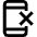 Smartphone Cross Remove Icon from Nova Line Set
