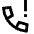 Call Alert Icon from Sharp Line Set