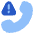 Call Alert Icon from Plump Flat Set