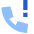 Call Alert Icon from Sharp Flat Set