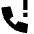 Call Alert Icon from Sharp Solid Set