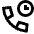 Call Time Duration Icon from Sharp Line Set