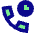 Call Time Duration Icon from Sharp Pop Set