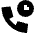 Call Time Duration Icon from Sharp Solid Set