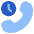 Call Time Duration Icon from Plump Flat Set