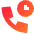 Call Time Duration Icon from Sharp Gradient Set