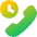 Call Time Duration Icon from Core Gradient Set