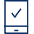 Mobile Phone Check Icon from Cyber Line Set | Free Download as SVG Vector and Transparent PNG | Streamline icons