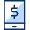 Mobile Phone Dollar Sign Icon from Cyber Duotone Set