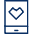 Mobile Phone Favorite Heart Icon from Cyber Line Set