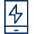 Mobile Phone Flash Icon from Cyber Line Set
