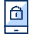 Mobile Phone Lock Icon from Cyber Duotone Set