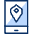 Mobile Phone Map Icon from Cyber Duotone Set