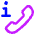 Phone Call Caller Id Information Center Icon from Core Neon Set