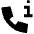 Phone Call Caller Id Information Center Icon from Sharp Solid Set