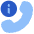 Phone Call Caller Id Information Center Icon from Plump Flat Set