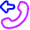 Phone Call Forwarded Icon from Plump Neon Set