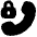Phone Call Locked Icon from Plump Solid Set