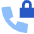 Phone Call Locked Icon from Sharp Flat Set