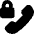 Phone Call Locked Icon from Core Solid Set