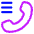 Phone Call Log History Icon from Plump Neon Set