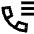 Phone Call Log History Icon from Sharp Line Set