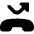 Phone Call Missed Icon from Core Solid Set