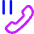 Phone Call Pause Icon from Core Neon Set