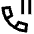 Phone Call Pause Icon from Sharp Line Set