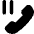 Phone Call Pause Icon from Core Solid Set