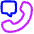 Phone Call Voicemail Message Icon from Plump Neon Set