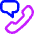 Phone Call Voicemail Message Icon from Core Neon Set
