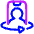 Phone Camera Front Icon from Plump Neon Set