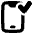 Phone Check Confirm Icon from Plump Solid Set