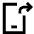 Phone Mobile Screen Share App Shortcut Icon from Sharp Line Set