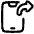 Phone Mobile Screen Share App Shortcut Icon from Plump Line Set