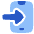 Phone Open In Mobile Icon from Plump Flat Set