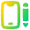 Phone Pen 2 Icon from Plump Gradient Set