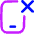 Phone Remove Deny Icon from Flex Neon Set
