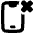 Phone Remove Deny Icon from Plump Solid Set