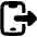 Phone Send To Mobile Icon from Plump Solid Set