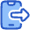 Phone Send To Mobile Icon from Plump Duo Set