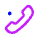 Phone Wifi Calling Bar 1 Icon from Core Neon Set