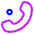 Phone Wifi Calling Bar 1 Icon from Plump Neon Set