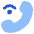 Phone Wifi Calling Bar 2 Icon from Plump Flat Set